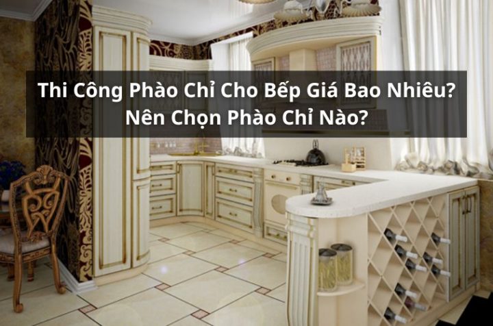 thi công phào chỉ cho bếp