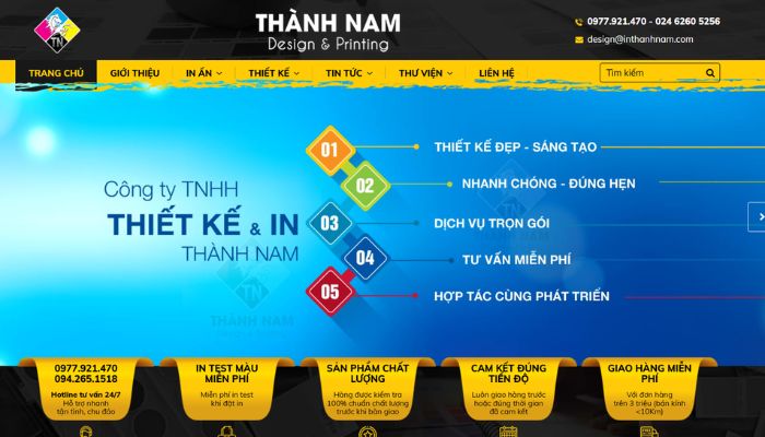 Địa chỉ in ấn Thành Nam cung cấp dịch vụ in và thiết kế poster trọn gói