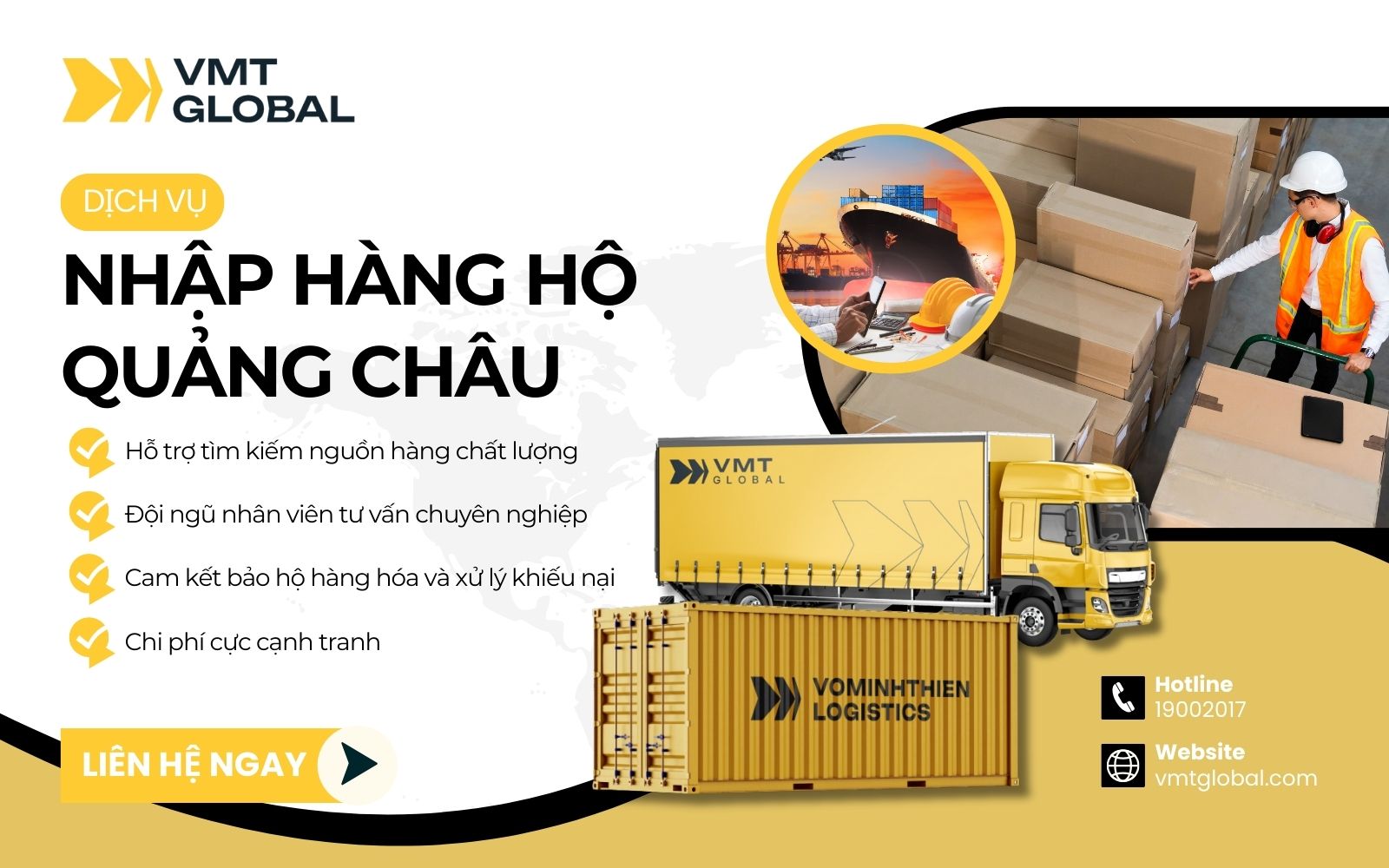 VMT Global chuyên nhập hộ hàng Quảng Châu giá sỉ